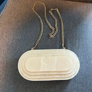 Zara hard outer shell purse